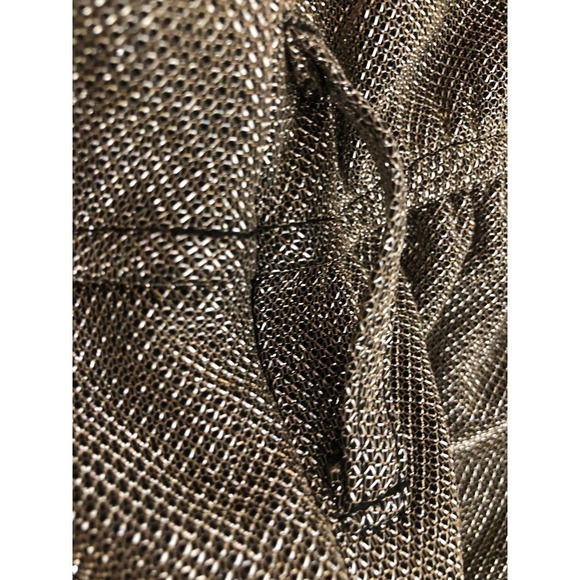 Carolina Ritzler Mae Jumpsuit Shimmer Sleeveless Silver M - Picture 12 of 13